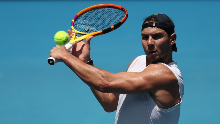 After testing positive for COVID-19, Rafael Nadal is back in action in Melbourne.