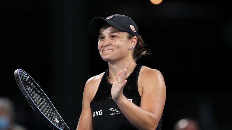 Barty is aiming to clinch an Australian Open lead-up event for the third consecutive year (Adelaide-2020, Melbourne 1-2021).
