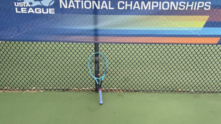 Zepeda’s teammate and doubles partner Nicole Giusto played with Heidi’s Head Instinct at the 3.0 nationals in Oklahoma. “It gave me a sense of calm,” Giusto says.