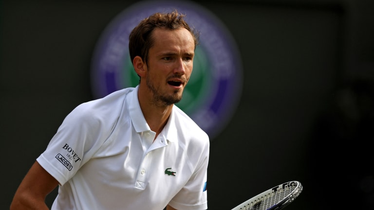 Medvedev advanced to the round of 16 for the first time at Wimbledon last year.