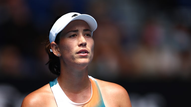 After ending 2021 with the WTA Finals crown, Muguruza has gone 5-5 this season.