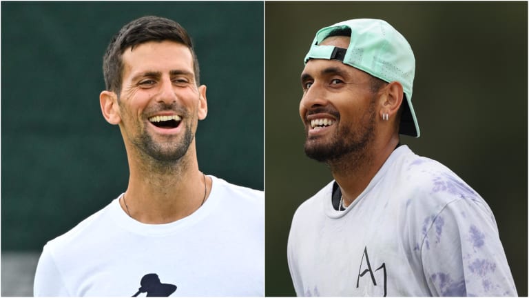 Said the Aussie prior to the top seed advancing, "I think a Kyrgios-Djokovic final would be mouth-watering."