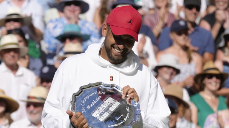Kyrgios was bidding to become the first man since Roger Federer in 2003 to break through with a maiden major title.