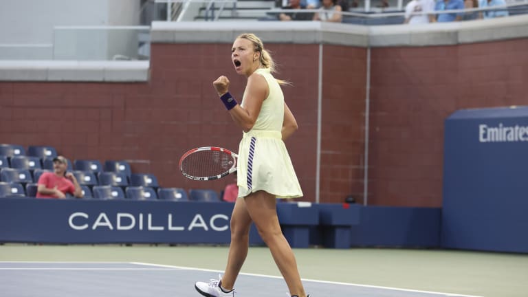 Kontaveit improved to 25-13 on the season after a 6-3, 6-0 victory over Jaqueline Cristian.