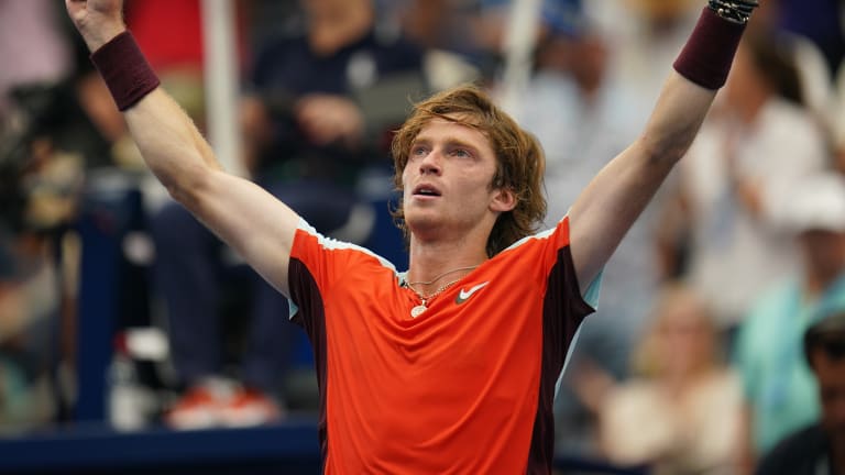 Rublev moved into his third US Open quarterfinal after a 6-4, 6-4, 6-4 win over No. 7 seed Cameron Norrie.