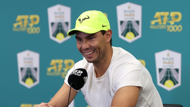 "I am in a moment of my tennis career that I don't fight to be No. 1," Nadal told press in Paris.
