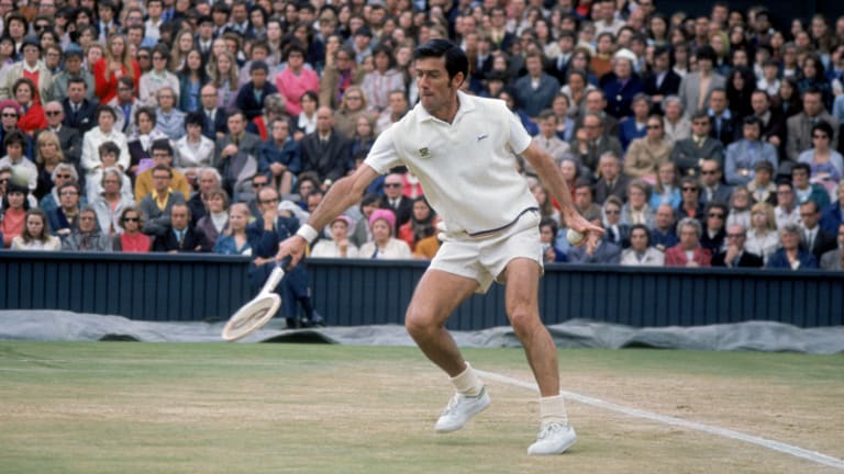 Modeled after the forceful drive of the great Don Budge, Rosewall’s backhand had a scintilla of underspin that opponents found absolutely lethal.