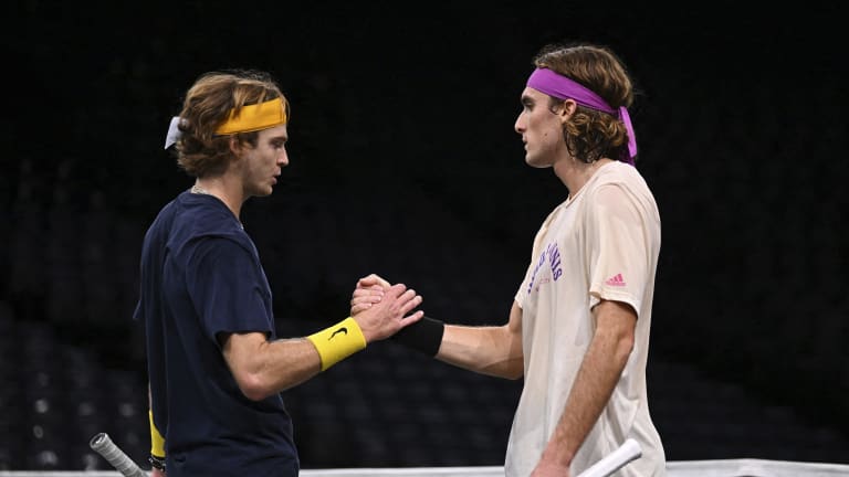 Tsitsipas won his most recent meeting with Rublev last month in Astana.
