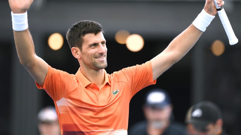 Djokovic defeated No. 65-ranked Frenchman Constant Lestienne in the first round in Adelaide, and awaiting him in the second round will be No. 64-ranked Frenchman Quentin Halys.