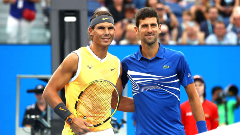 Djokovic and Nadal could meet in a Grand Slam final for the 10th time at the Australian Open this year. Nadal leads across all majors, 5-4, but Djokovic leads in Melbourne, 2-0.