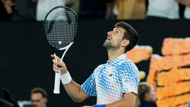 Djokovic struck 14 aces, saved all five break points he faced and won 80 percent of his first-serve points against Rublev.