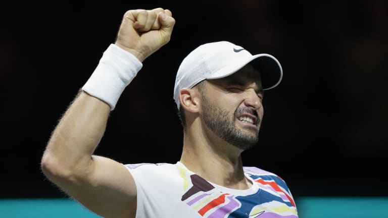 Dimitrov is now 16-8 in Rotterdam since winning his debut 14 years ago over Tomas Berdych.