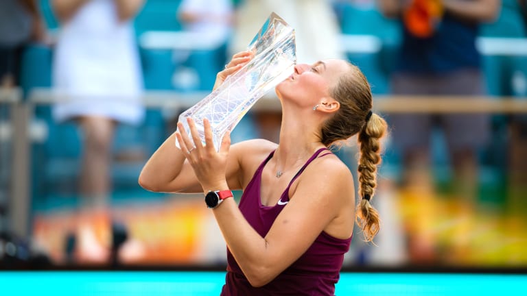 In Miami a month ago, Kvitova won her biggest title in almost five years, since she won Madrid—also a WTA 1000 event—in 2018.
