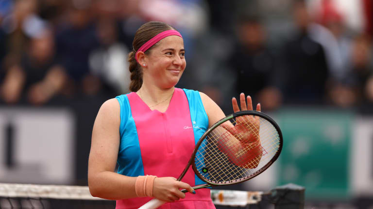Ostapenko is bidding to reach her first clay-court final since breaking through at the Paris major six years ago.