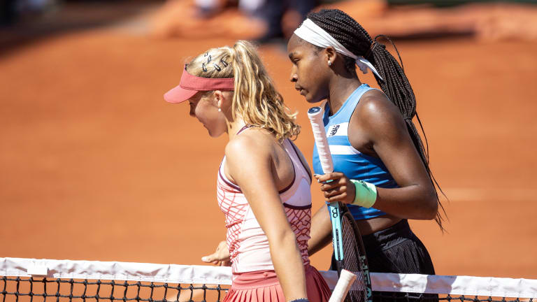 Gauff broke though as a 15-year-old at Wimbledon 2019; Andreeva did the same as a 15-year-old in Madrid this spring.