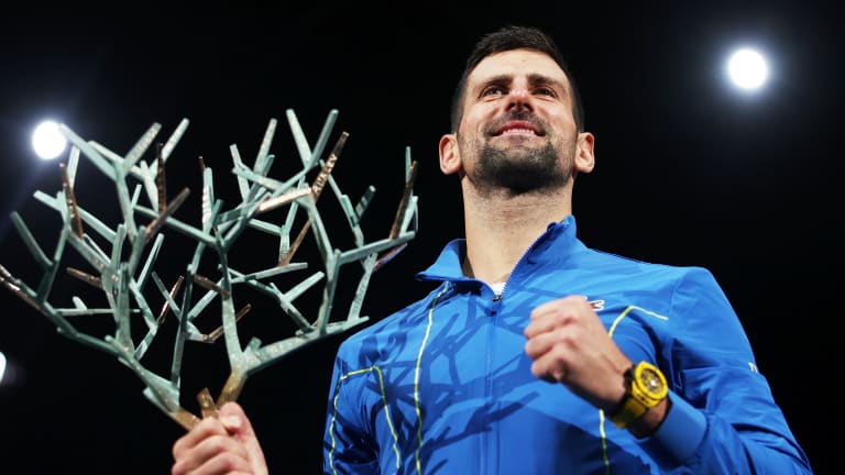 Djokovic leaves Paris with his seventh Rolex Paris Masters title, 40th Masters 1000 title and 97th overall ATP title.