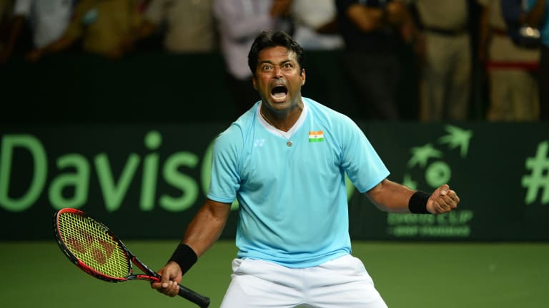Paes was the winner of this year's International Tennis Hall of Fame Fan Vote.