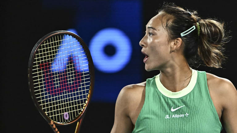 Zheng has now won six of seven matches in Australia to start her 2024 season.