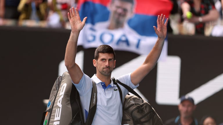 Djokovic saw his 33-match win streak at the Australian Open snapped.