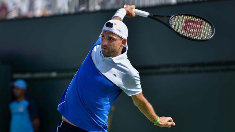 Dimitrov has advanced beyond the third round twice at Indian Wells (2021 semifinals, 2022 quarterfinals).