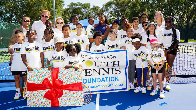 “It's really special to come back and be able to do something for the community that did a lot for me,” Gauff said.