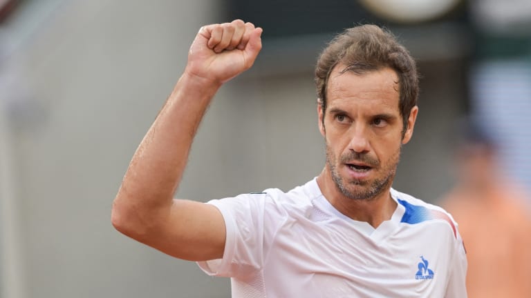 Gasquet's 31 main-draw wins at Wimbledon are the most among his career totals across the four majors.