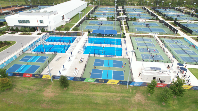 Not just tennis: Pickleball and padel are played in Lake Nona.