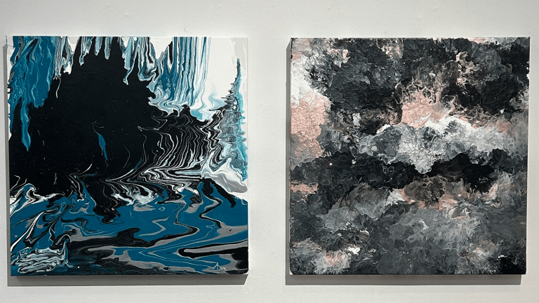 Two pieces from Anisimova's personal collection that she hopes to auction off for charity.