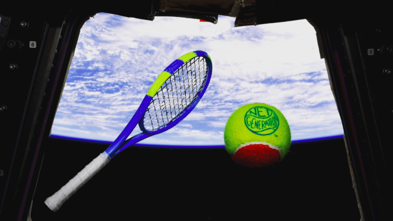 Net Generation makes
tennis match happen
in outer space