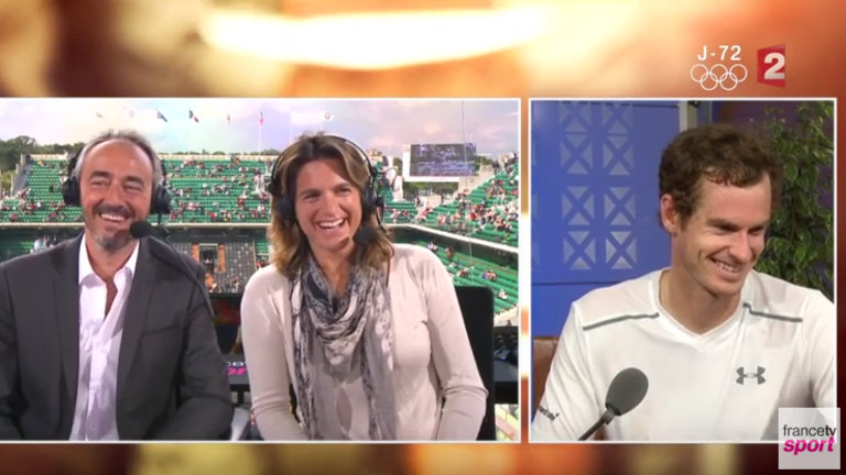 Mauresmo interviews 
Murray on
FranceTV