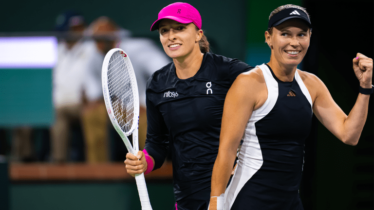 Swiatek and Wozniacki are facing off for the first time since 2019.
