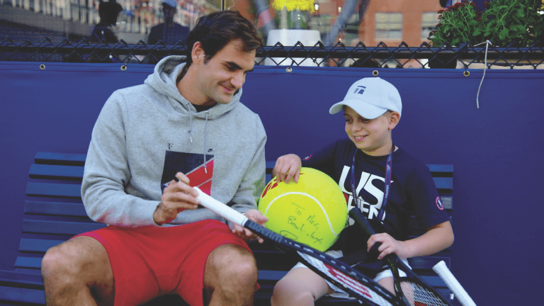 Meet the 10-year-old boy who beat cancer and inspired Roger Federer