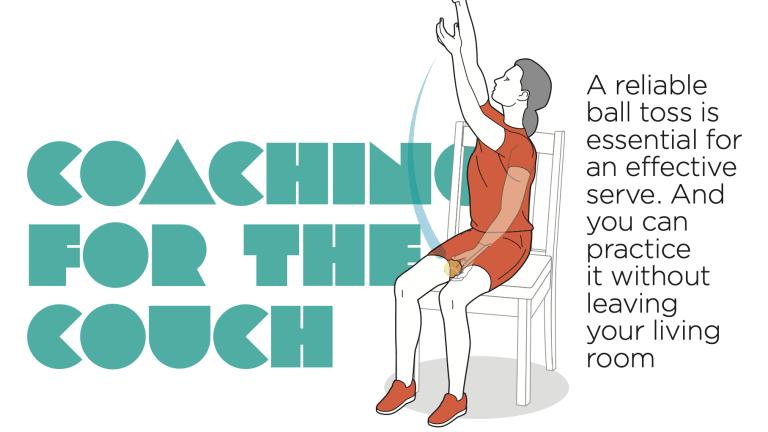 Coaching for the Couch: Improve your service toss from anywhere