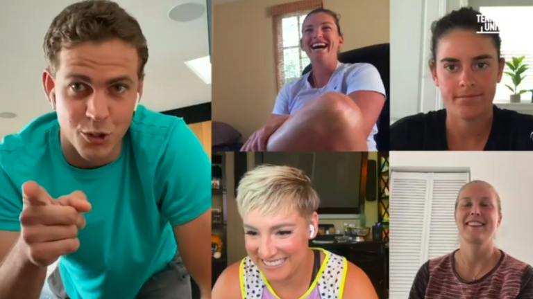 Charades, singing 
take over Tennis
United