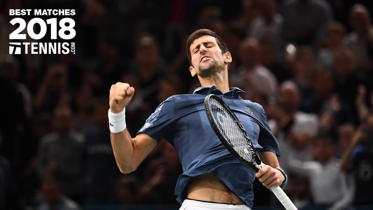bilag Tryk ned faldt Top 10 of '18, No. 4: Djokovic edges Federer in Paris Masters semis