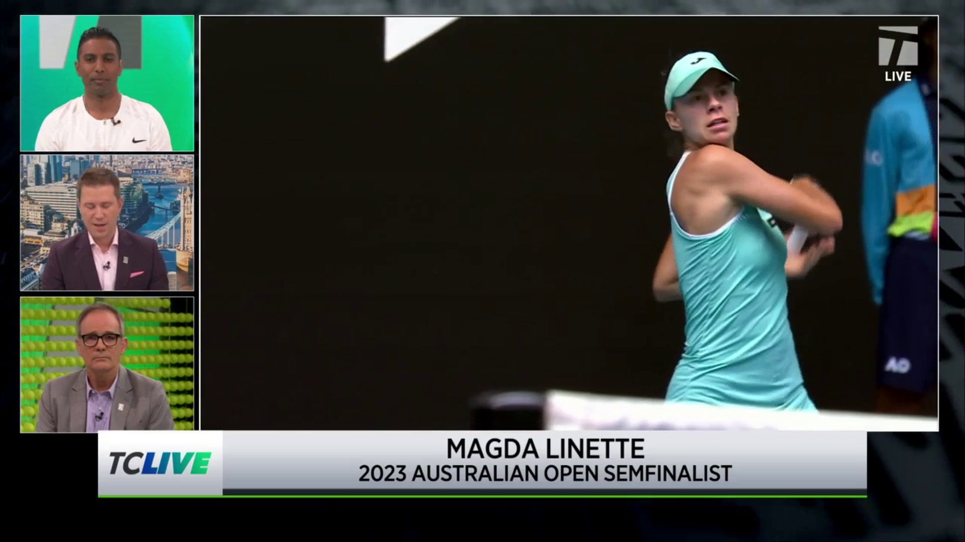 Magda Linette Done Dirty By Caricature Tennis Channel Live Tennis