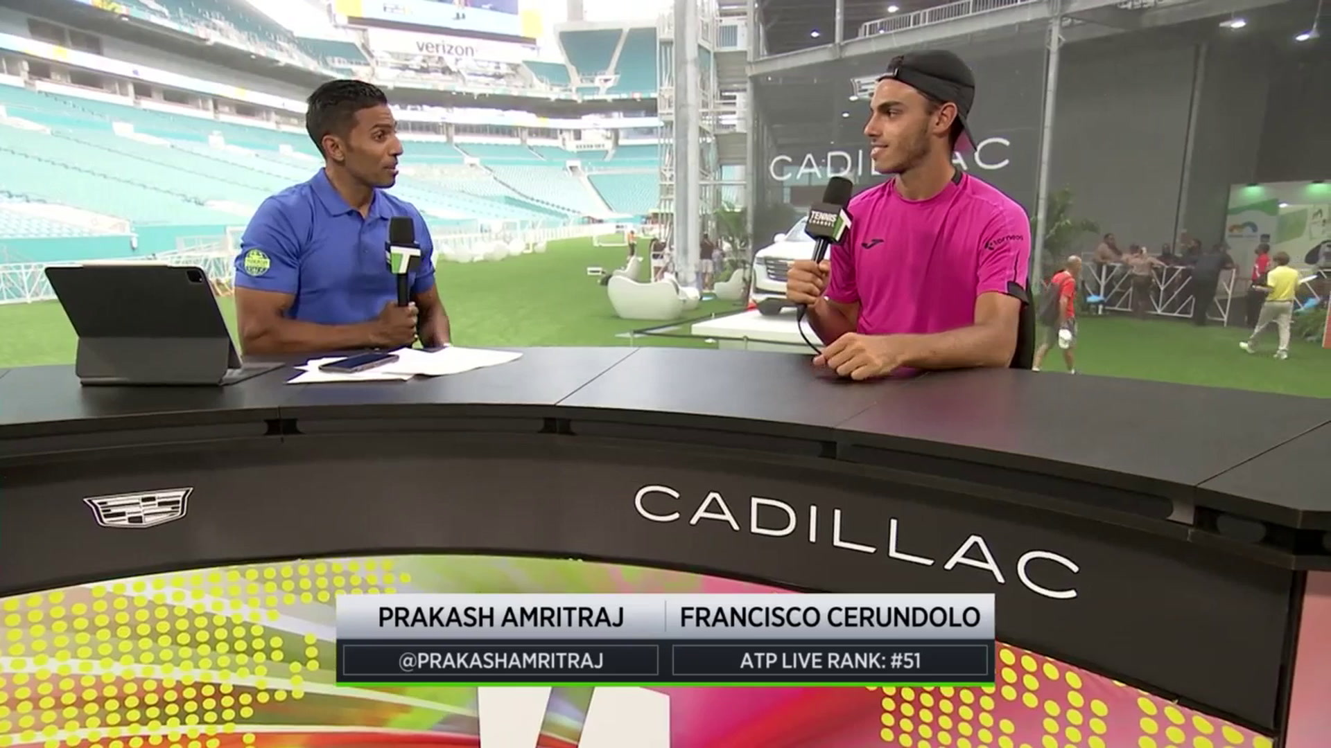 INTERVIEW Francisco Cerundolo; Miami QF Win Tennis