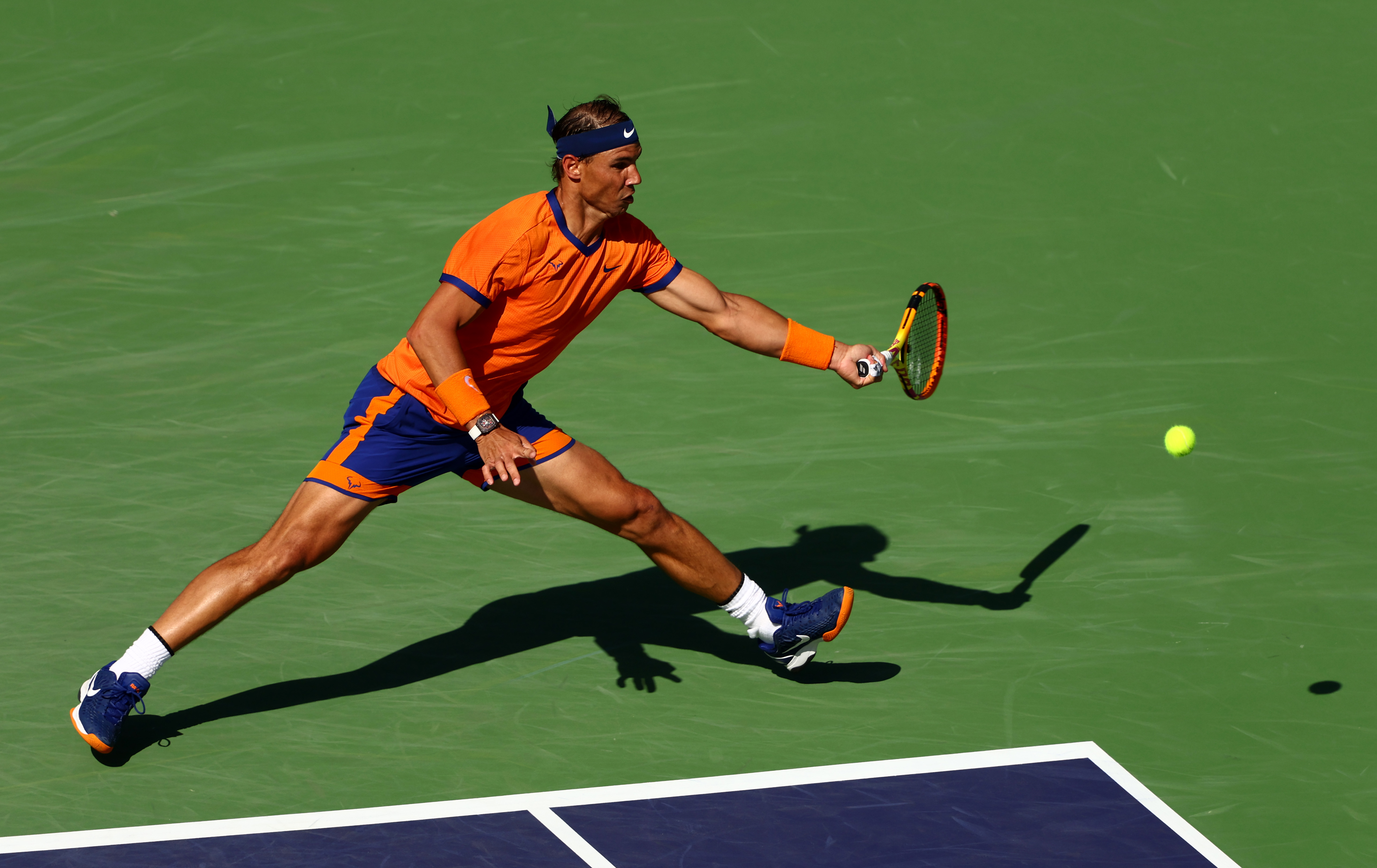 Rafael Nadal struck a complicated balance between safety and risk to beat big-serving Reilly Opelka at Indian Wells