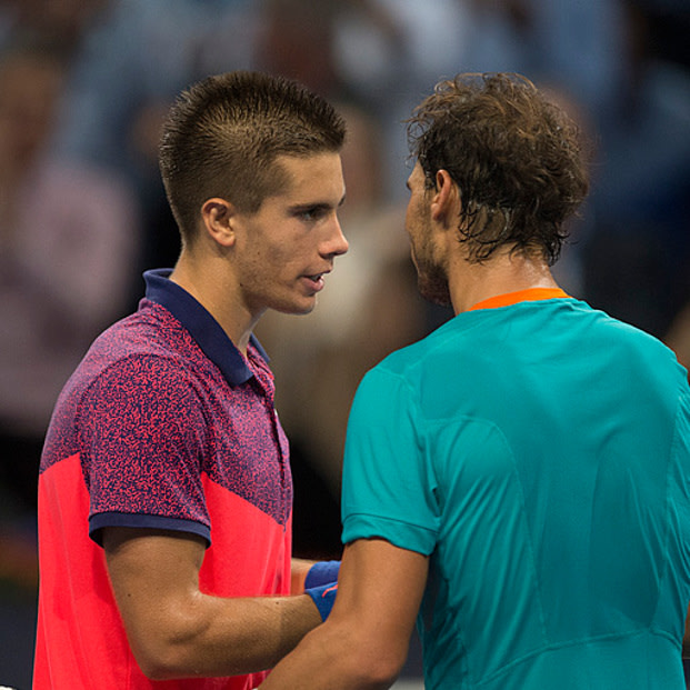 live tennis scores at us open nadal vs. coric