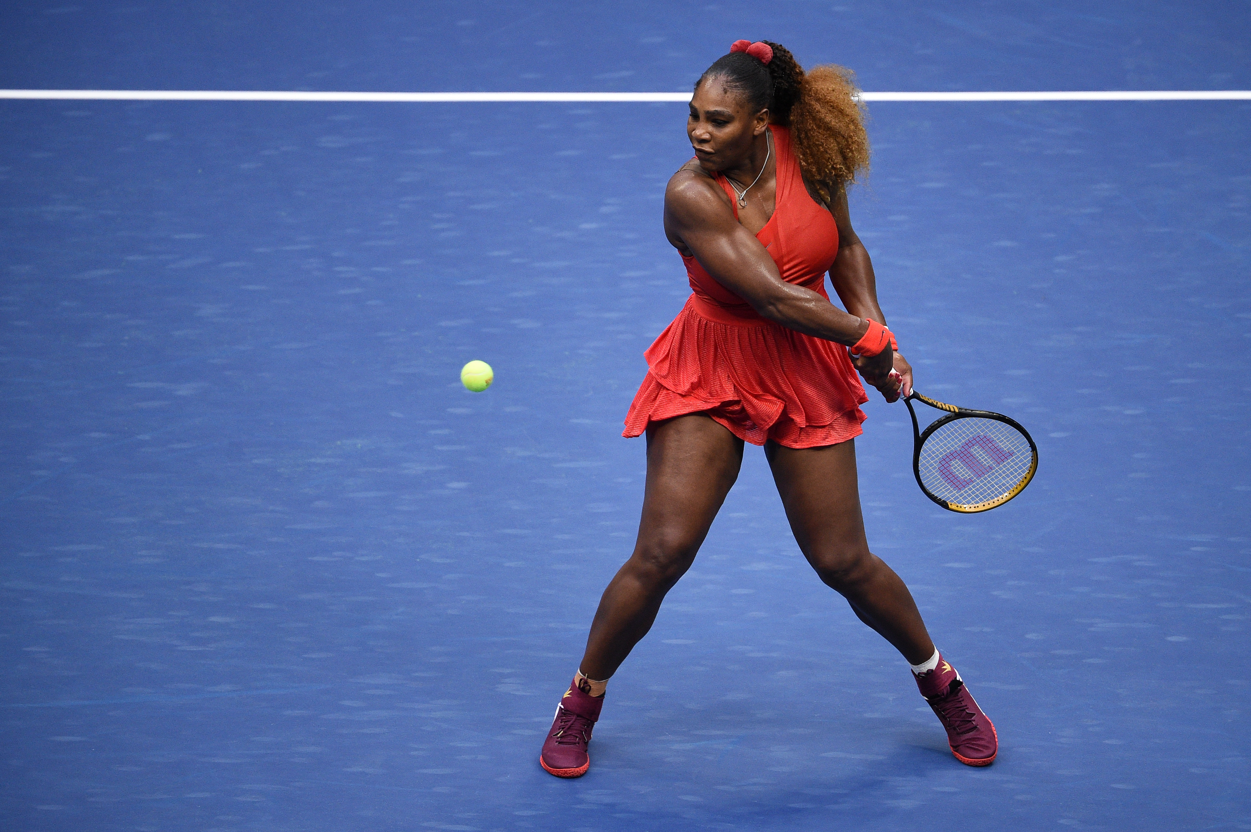 Serena keeps it simple in all-red Nike ensemble