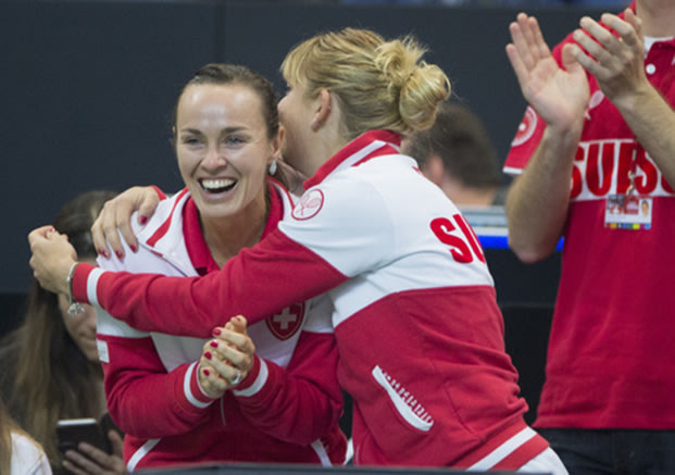 Defending champion Czech Republic tied 1-1 with Switzerland in Fed Cup ...