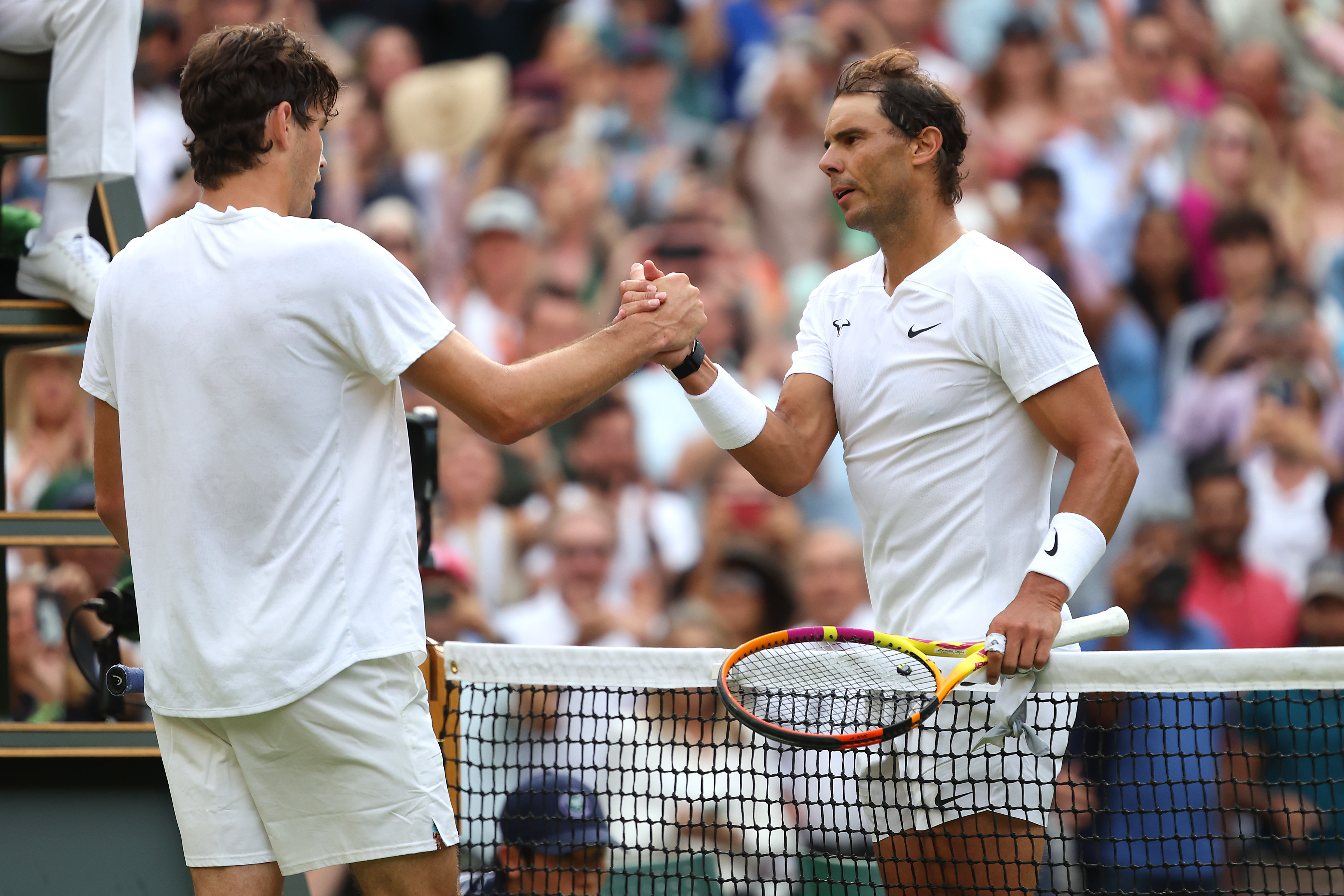 Rafael Nadal clinches decisive tiebreaker to edge Taylor Fritz in Wimbledon quarterfinals and maintain perfect 2022 major record