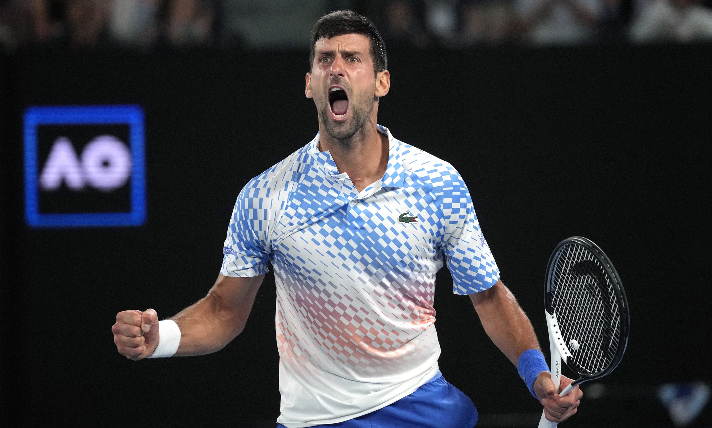 Novak Djokovic ties Andre Agassis Australian Open win streak after latest masterclass against Andrey Rublev
