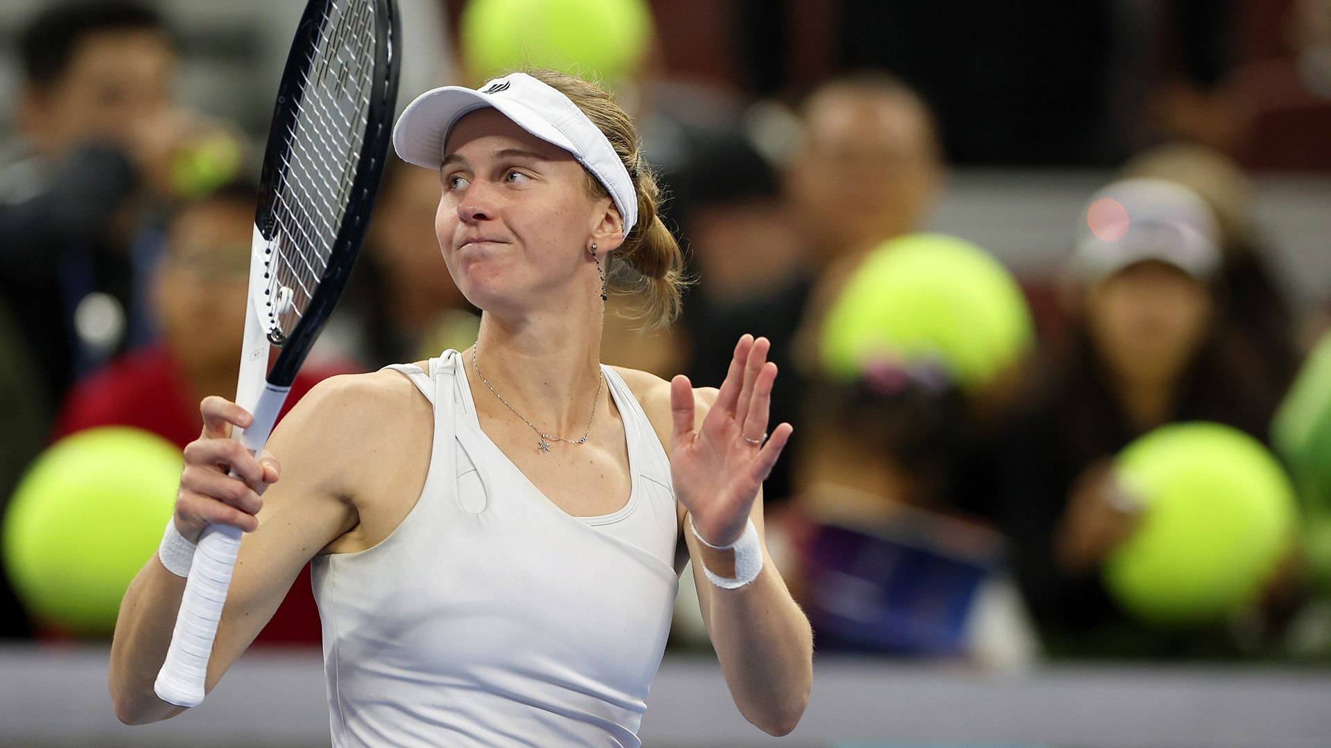 Dubai, UAE, 19th. Feb, 2023. Russian tennis player Liudmila