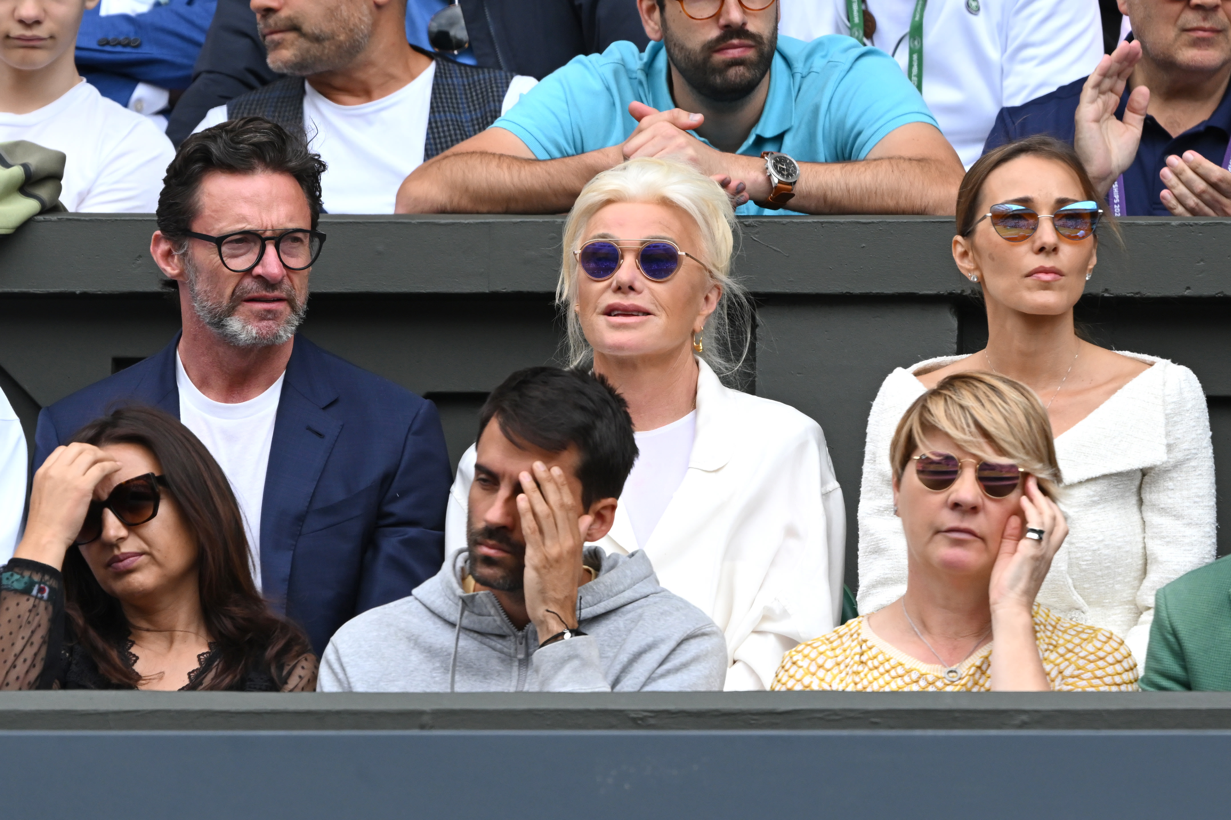 Ariana Grande, Hugh Jackman, Brad Pitt and Emma Watson among celebrities at the Wimbledon mens final