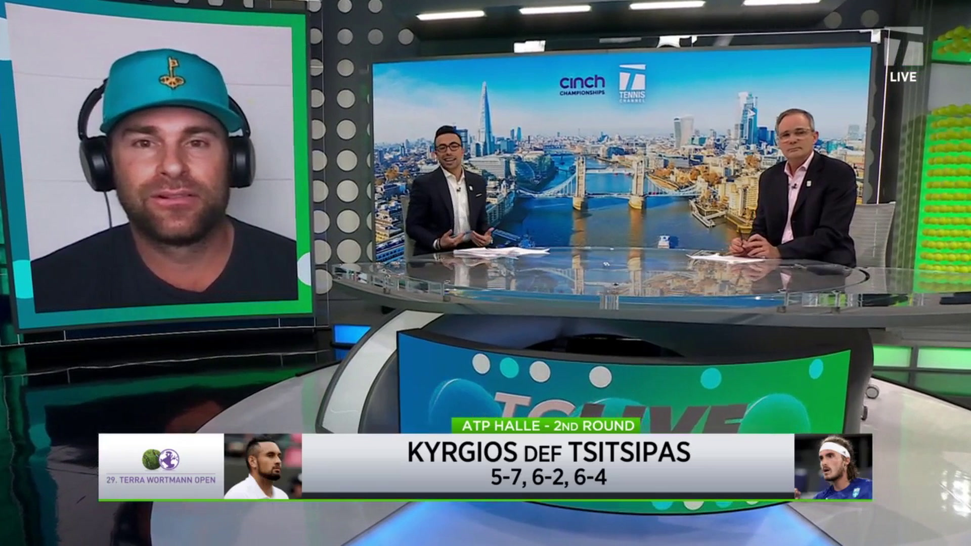 Tennis Channel Live Kyrgios upsets Tsitsipas in Halle Tennis