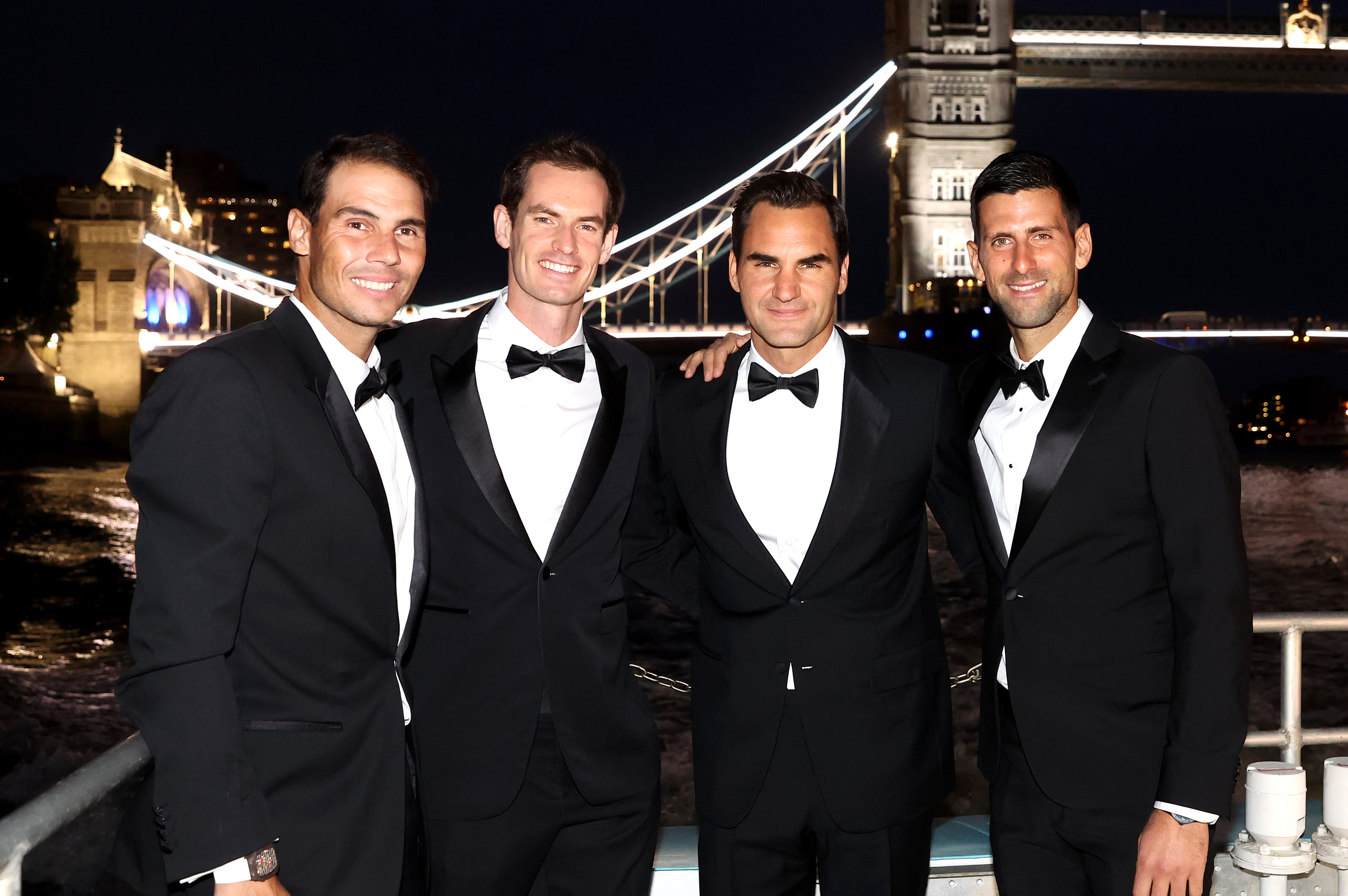 gå i stå Phobia øjenvipper Federer, Nadal, Djokovic & Murray: Playing together one last time
