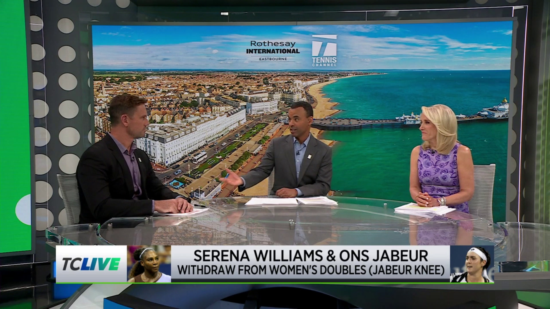 Tennis Channel Live Serena Williams and Ons Jabeur Withdraw from Womens Doubles Eastbourne Tennis