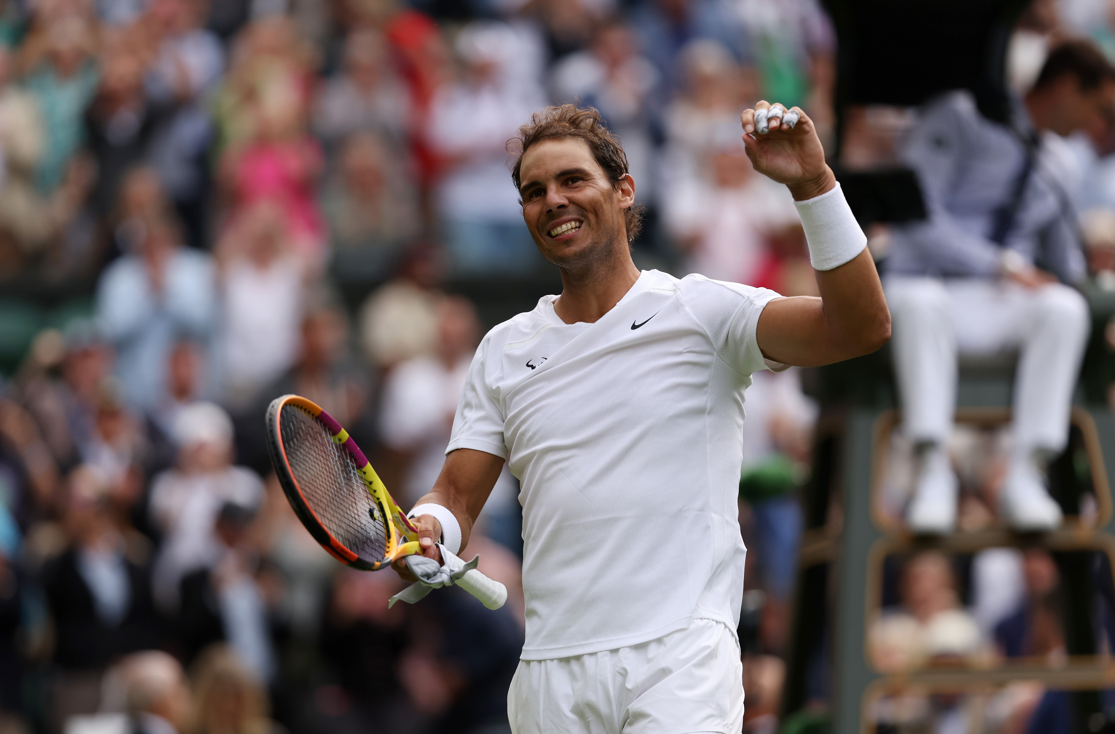 Rafael Nadal fends off late surge from Francisco Cerundolo, wins Wimbledon opener in four sets