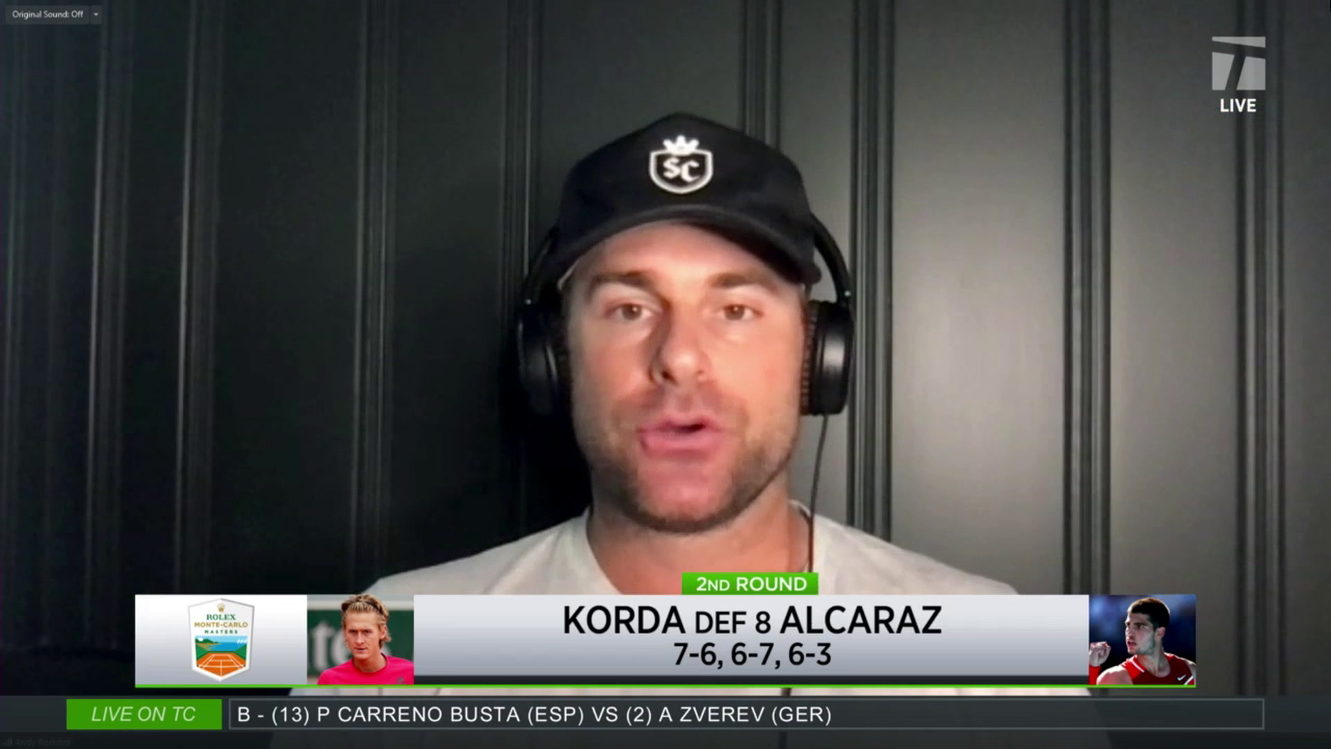 Tennis Channel Live Korda Defeats Alcaraz in Monte Carlo Tennis